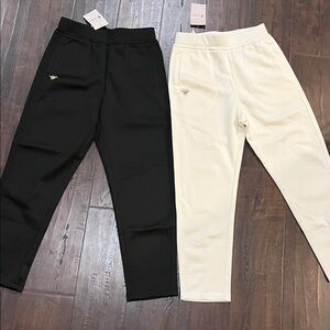 NWT Women’s Cream and Black Jogger Pants - XL BUNDLE